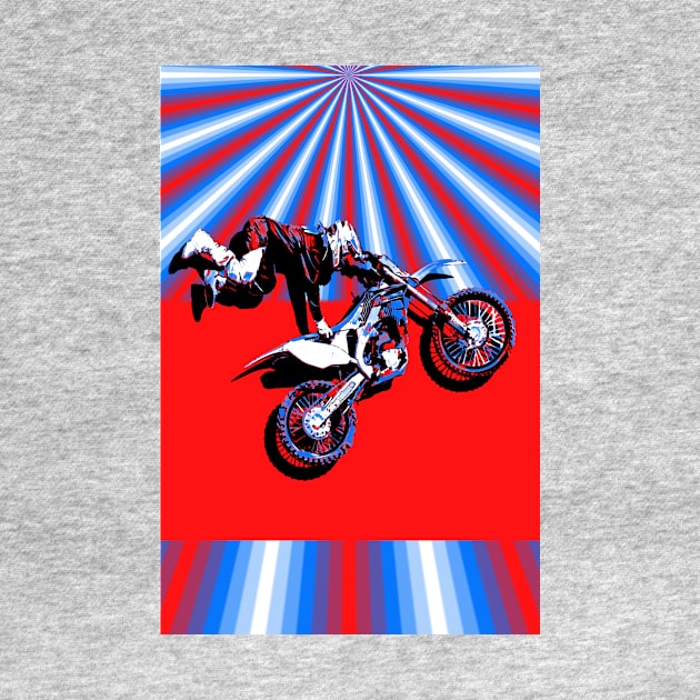 Retro Motocross Rider Design by Highseller